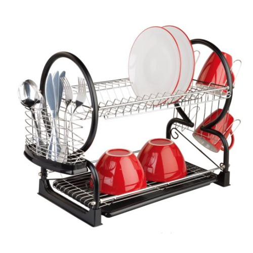 2 Tier Dish Rack Nge-Drip Tray